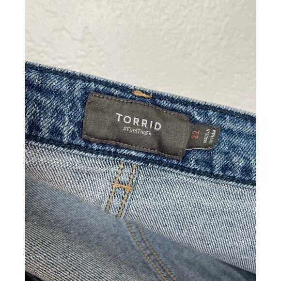 Torrid Button Front Mini Denim Skirt Plus Size 22 - Picture 4 of 5